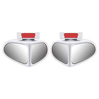 Car Reversing Small Round Mirror Front And Rear Wheel Wide - Angle Mirror Double - Sided Auxiliary Rearview 360 Adjustable Wide Angle Side Rear View Mirror For Car - 5.0 - CJ