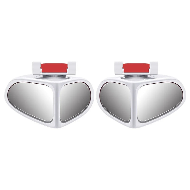 Car Reversing Small Round Mirror Front And Rear Wheel Wide - Angle Mirror Double - Sided Auxiliary Rearview 360 Adjustable Wide Angle Side Rear View Mirror For Car - 5.0 - CJ