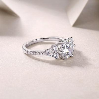 1Luxury Fashion Diamond Ring Moissanite Silver Ring Prohibit TikTok sales - 5 - CJ