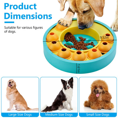 1Pc Dog Puzzle Food Feeder Slow Feeding Bowl Interactive Toy Dog Treat Dispensing Toy For IQ Training Mental Enrichment For Small Medium Large Dog Cat - 5 - CJ