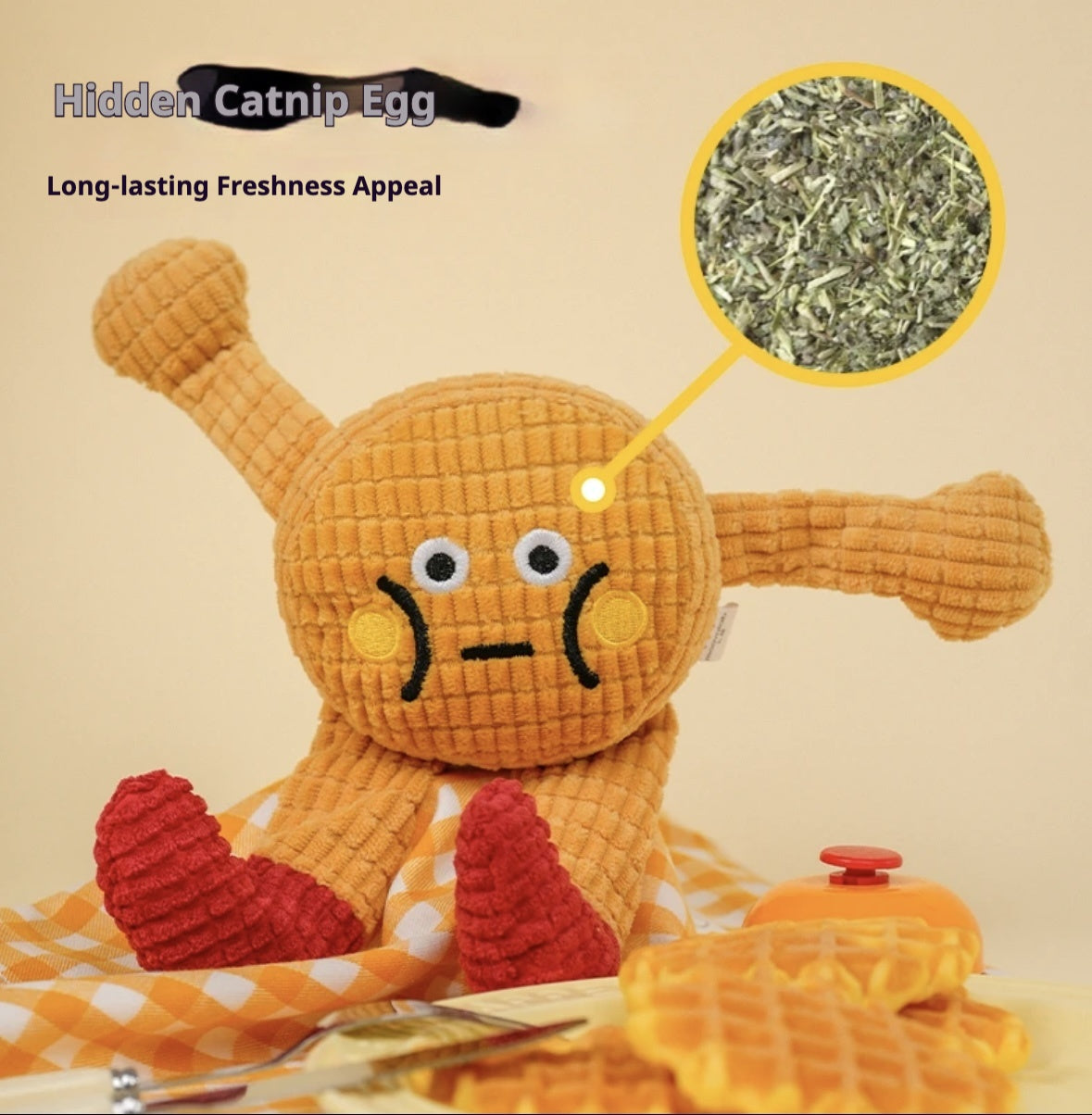 Adorable Squeaky Catnip Toys For Your Cat Or Dog, Perfect For Solo Play, Tough Enough To Chew, Great For Teeth Grinding And Keeping Teeth Clean.