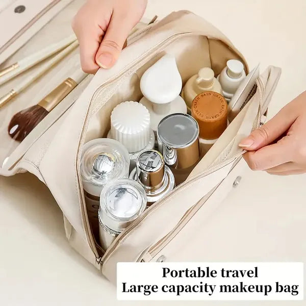 Women'S Pearl Portable Cosmetic Bag, Business Travel Hook Cosmetic Bag, Cosmetic Bag Large Capacity, Toilet Bag With Hook, Suitable For Toiletries, Cosmetics, Brushes And Other Items - 5 - CJ